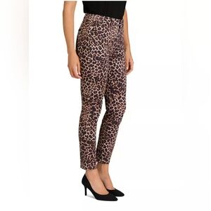 NWT Jen7 For All Mankind‎ Ankle Skinny Golden Leopard Jean Womens 22